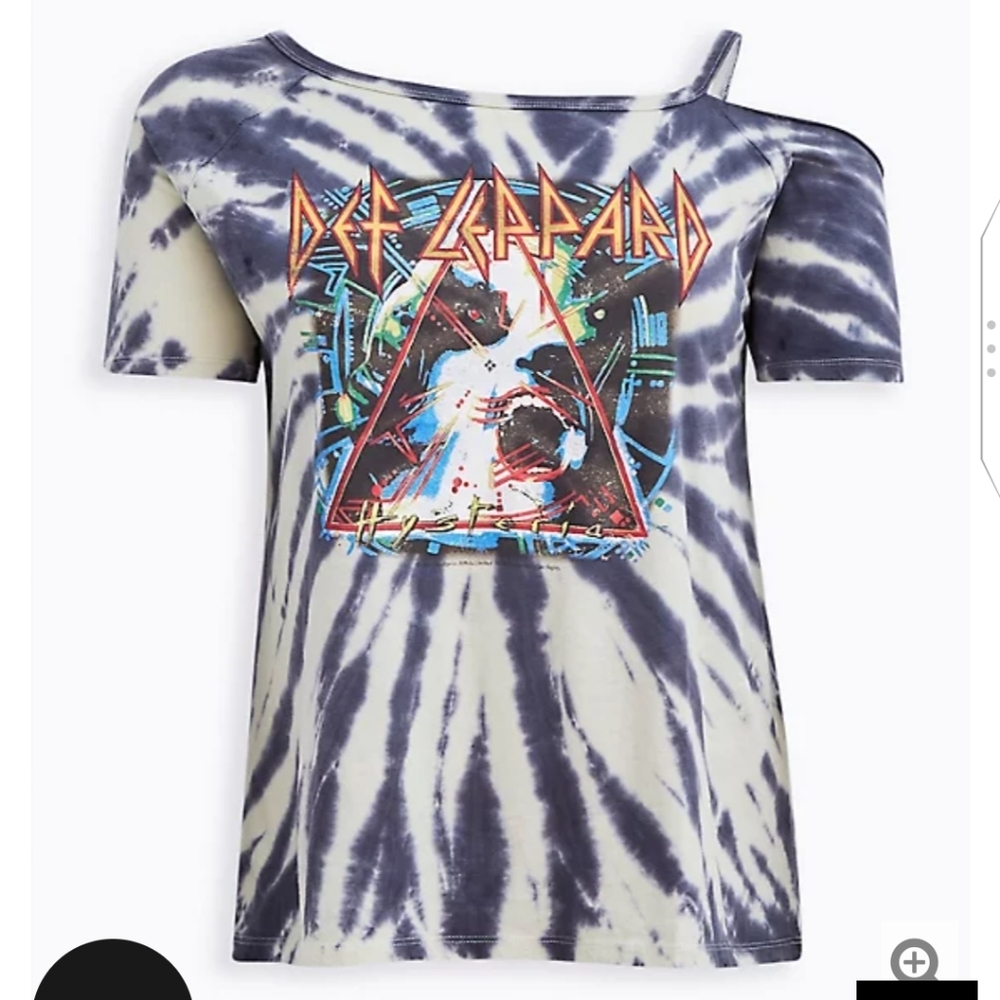 🆕 1X DEF LEPPARD ONE SHOULDER TEE